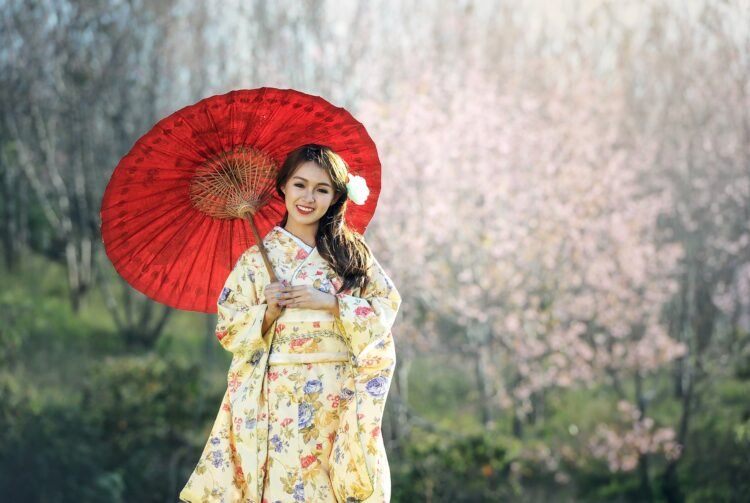 Japanese girl in kimono   Japanese girl in kimono